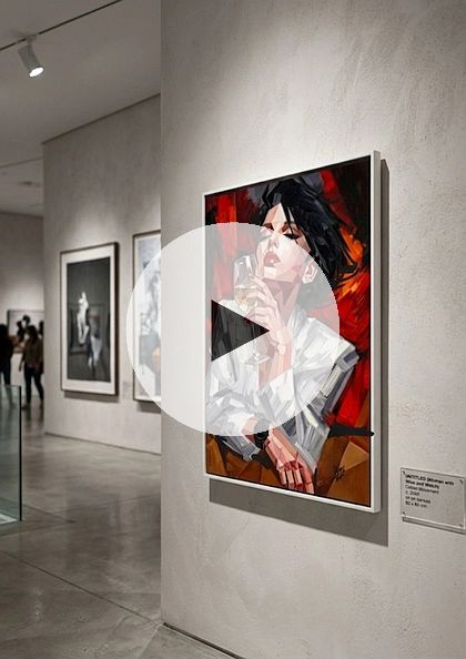 ArteDiAlina.com painting: The woman with black watch